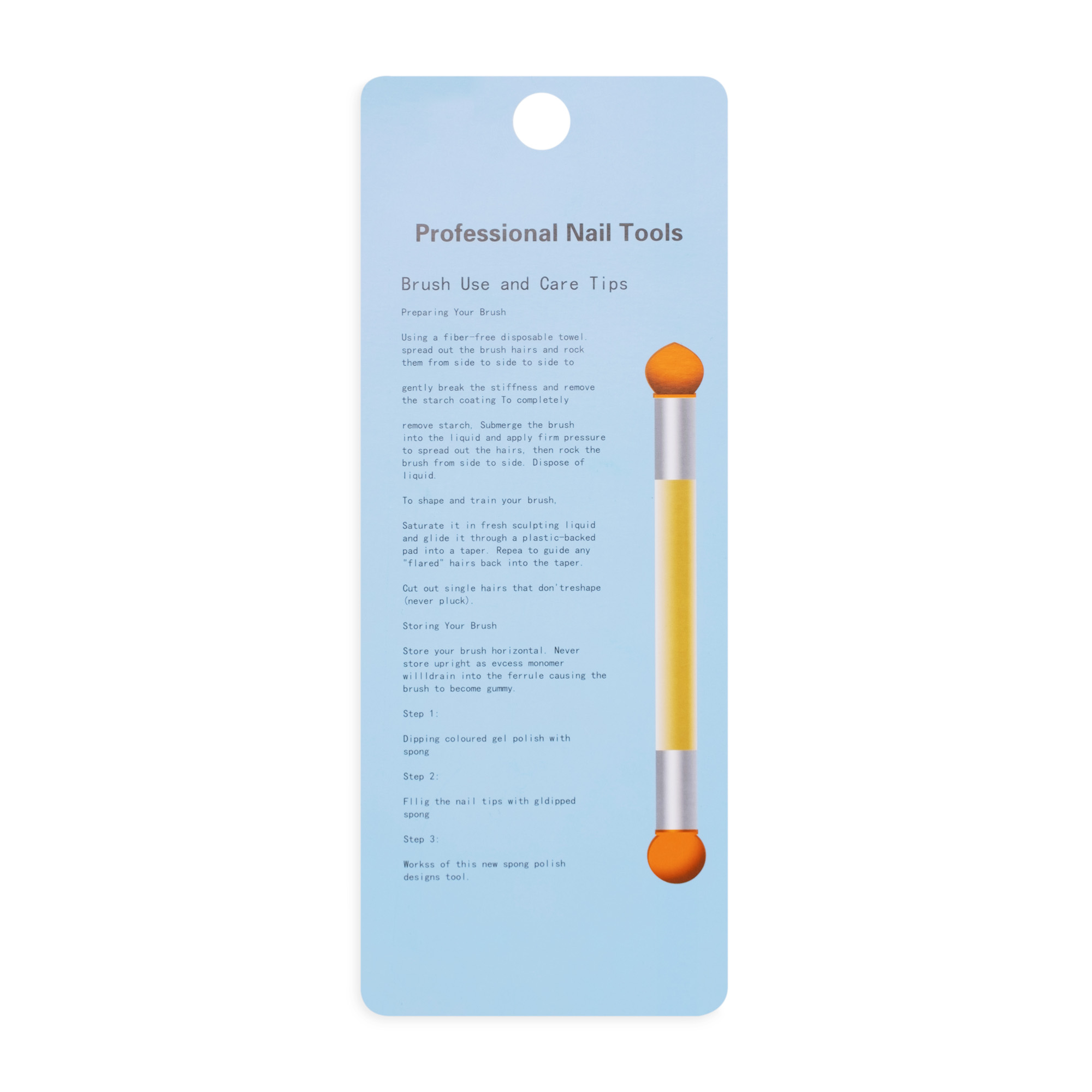 Aplikator do pyłków dwustronny + 4 wymienne gąbki Aplikator do pyłków dwustronny + 4 wymienne gąbki