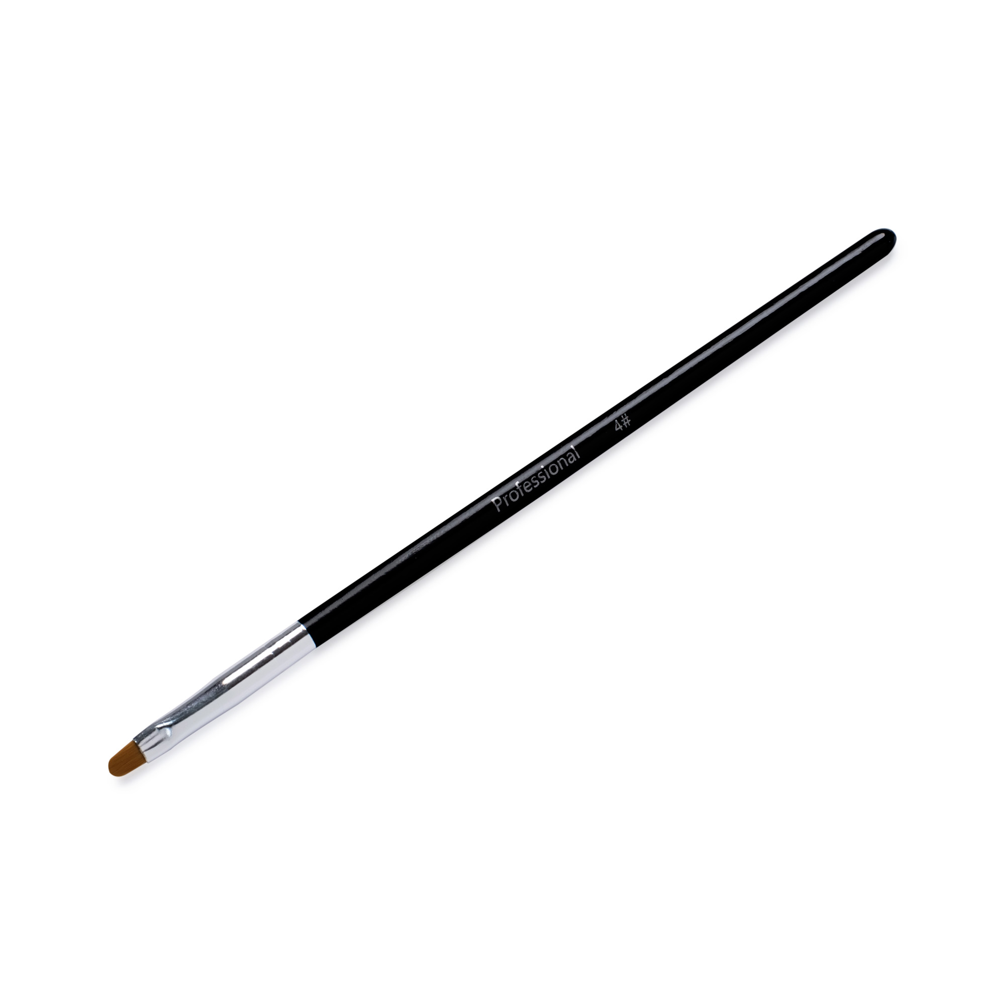 Pędzelek do żelu drewniany okrągły #4 Professional Pędzelek do żelu drewniany okrągły #4 Professional