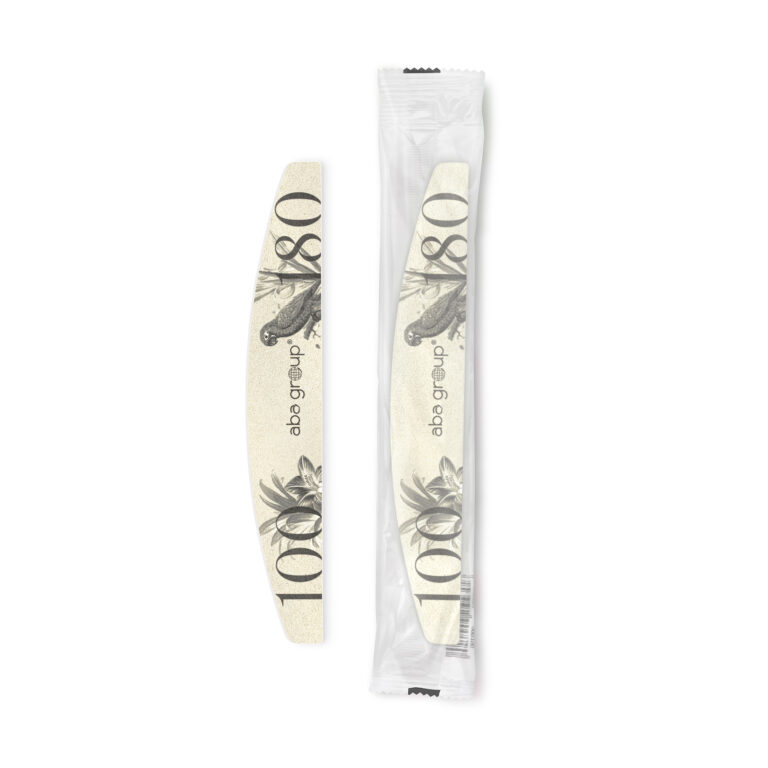 BEZPIECZNY PAKIET Pilnik do paznokci RETRO Aba Group PÓŁKSIĘŻYC 100/180 STANDARD