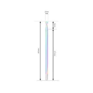 Frez diamentowy (kulka średnica 2mm) Aba Group 720-2 R (RAINBOW)