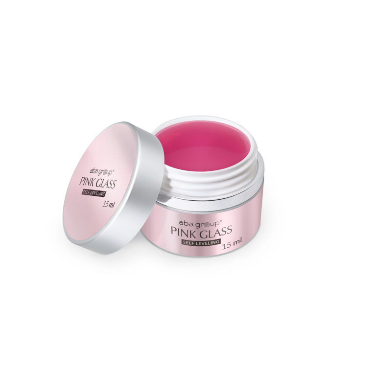 PINK GLASS SELF LEVELING GEL Aba Group 15ml – samopoziomujący żel transparentny o subtelnym, różowym połysku