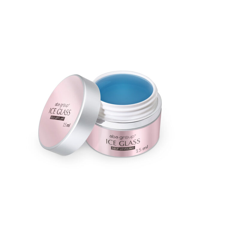 ICE GLASS SELF LEVELING GEL Aba Group 15ml – samopoziomujący żel transparentny o subtelnym chłodnym połysku