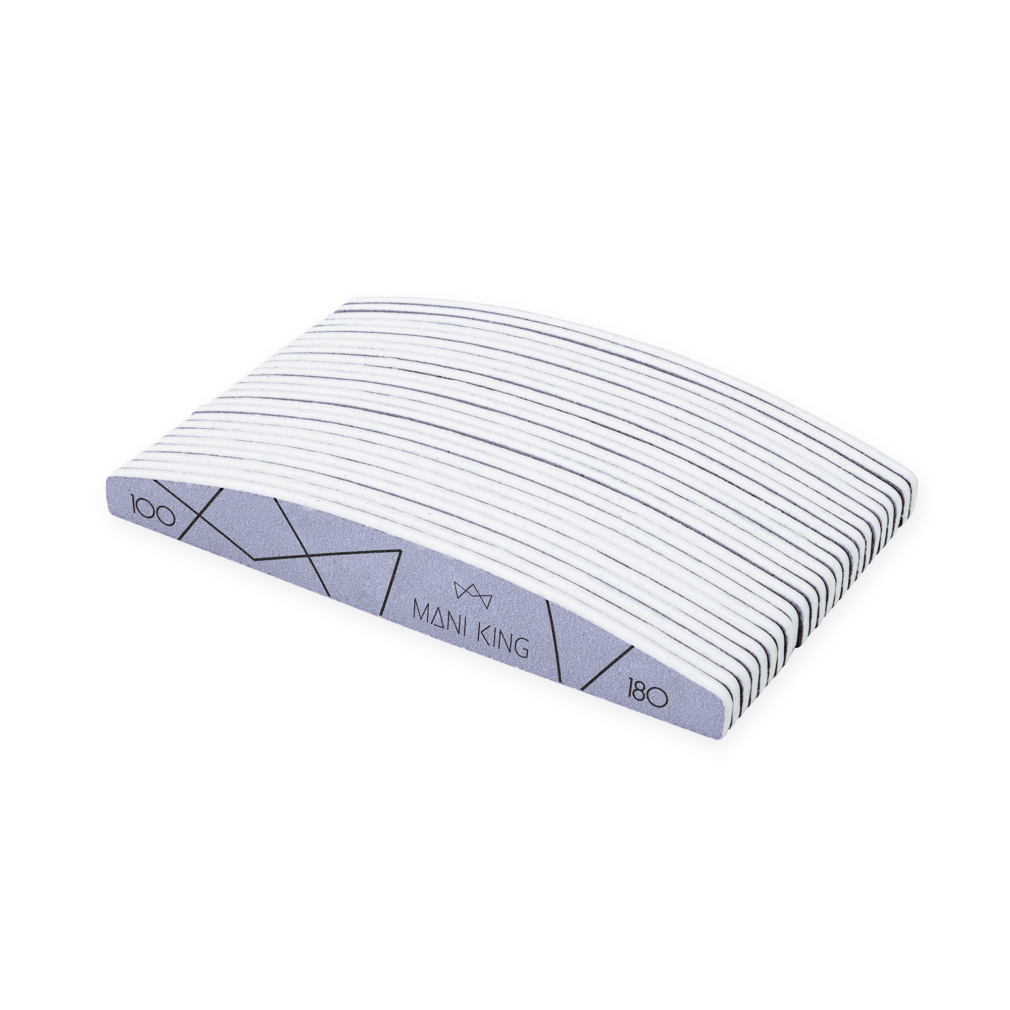 MANI KING NOWY WZÓR Zestaw 25 pilników x Pilnik Półksiężyc 100/180 MANI KING NOWY WZÓR Zestaw 25 pilników x Pilnik Półksiężyc 100/180