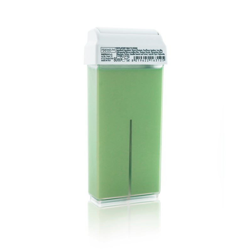 Erbel – Cera Depilatoria con Rullo Largo – Tè verde, 80ml – Elda