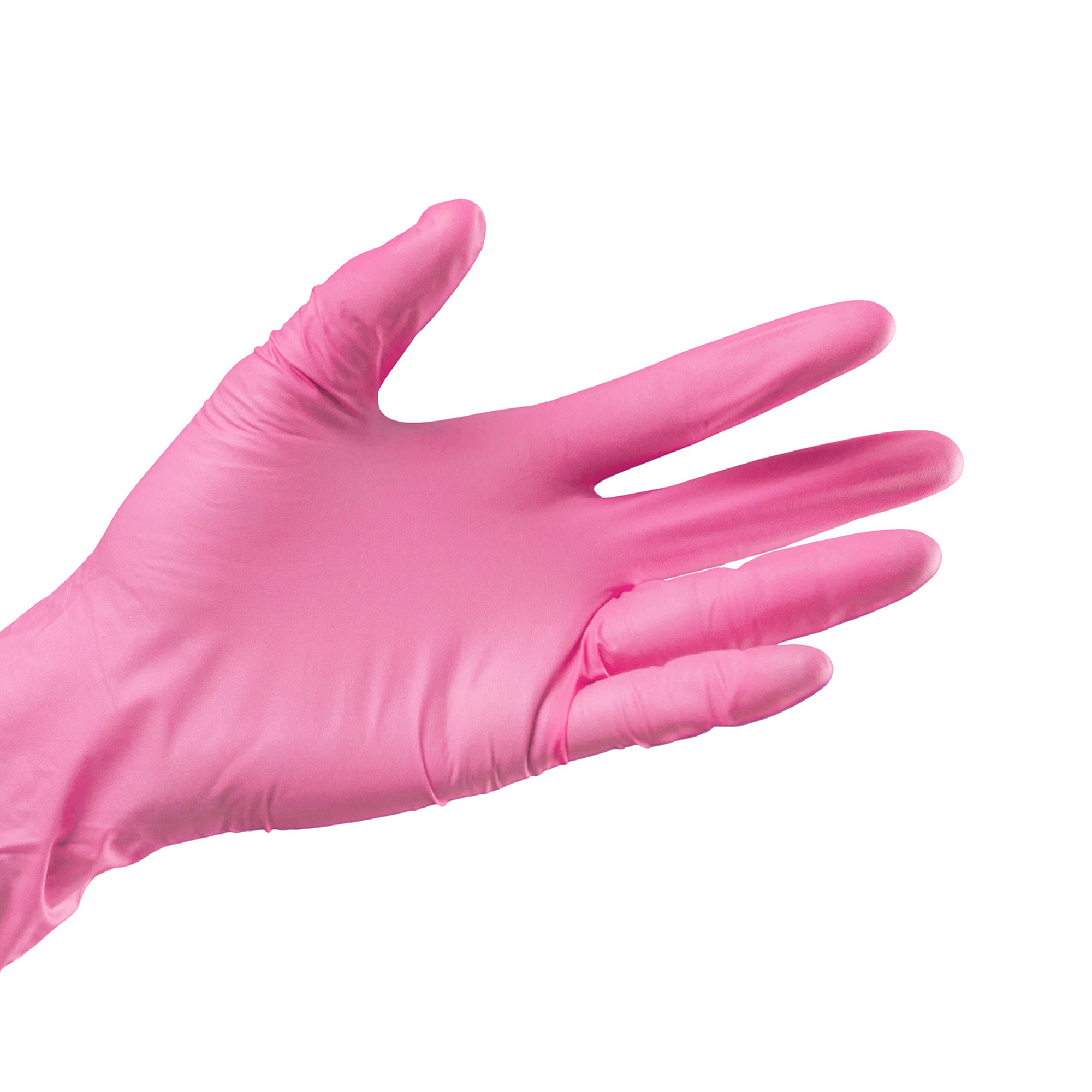 1000 Guanti rosa in nitrile donna senza polvere - 01056
