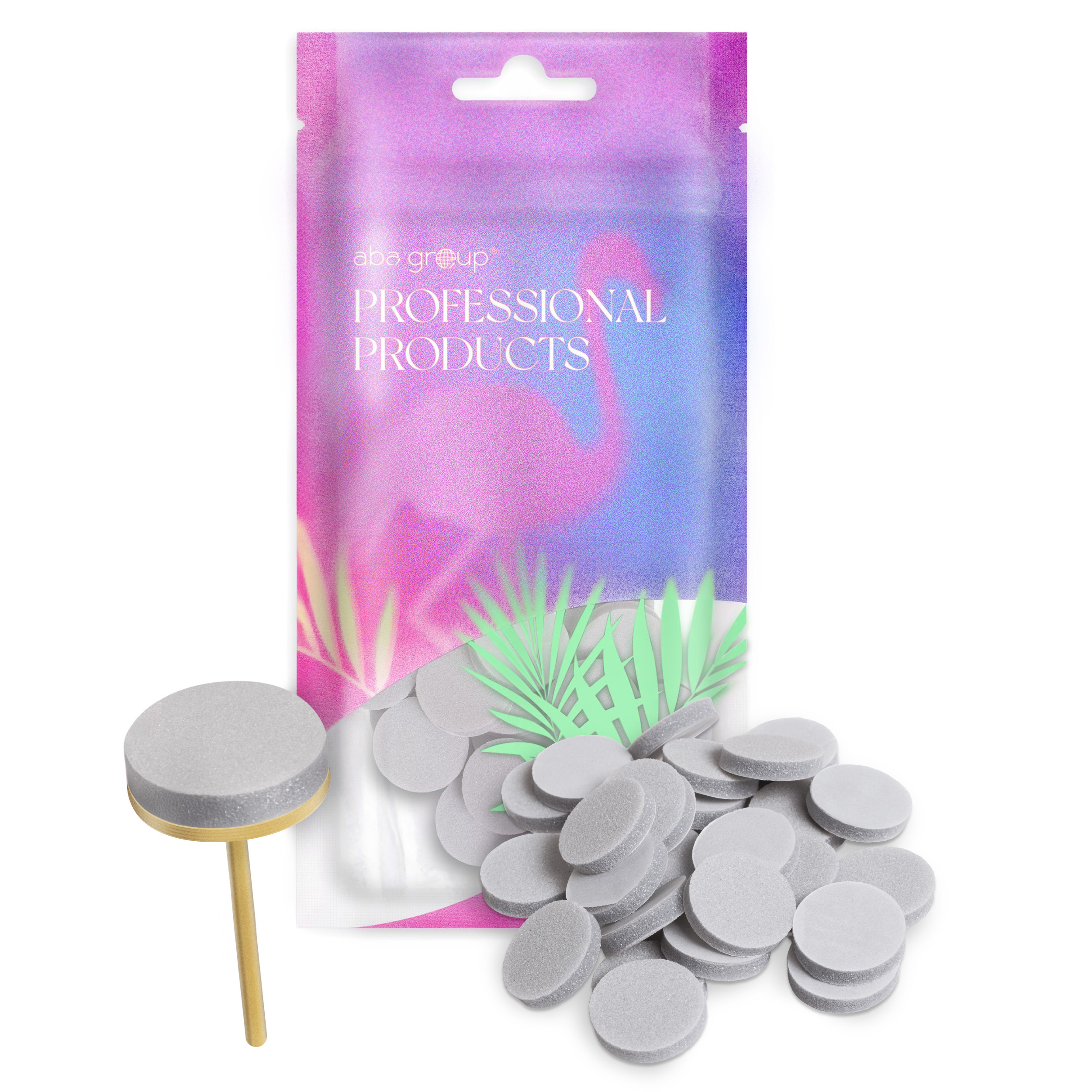 Aba Group Polisher per PodoDisc – Dischetti di ricambio su spugna 25 mm, grana #180 – 25 pezzi