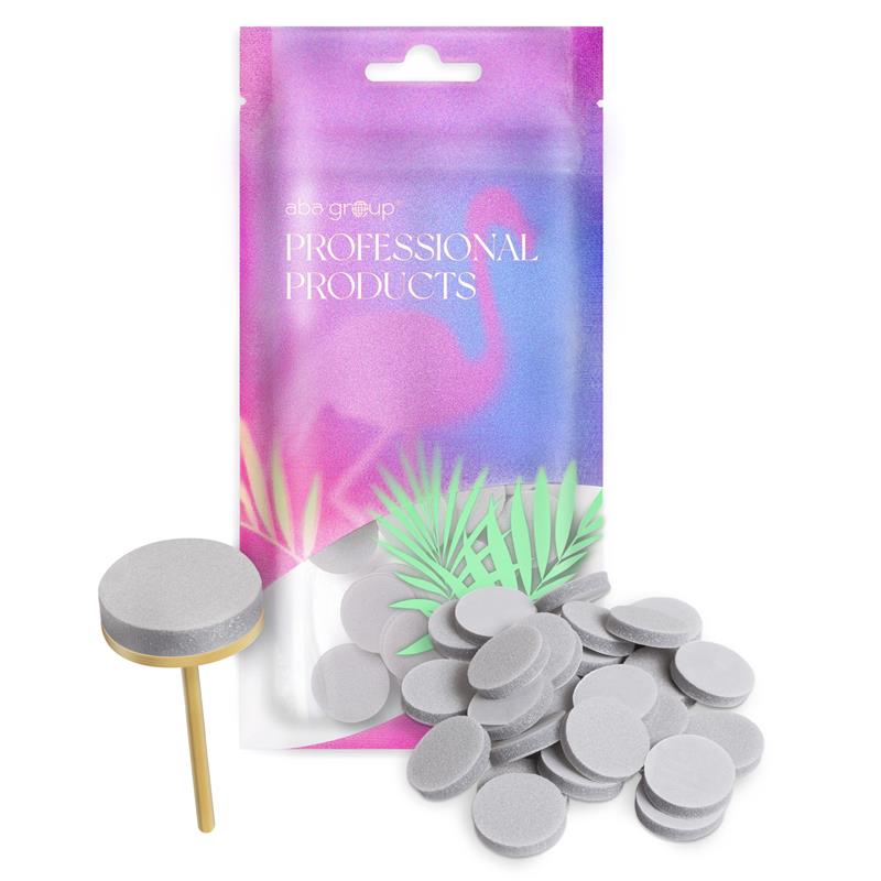 Aba Group Polisher per PodoDisc – Dischetti di ricambio su spugna 25 mm, grana #100 – 25 pezzi