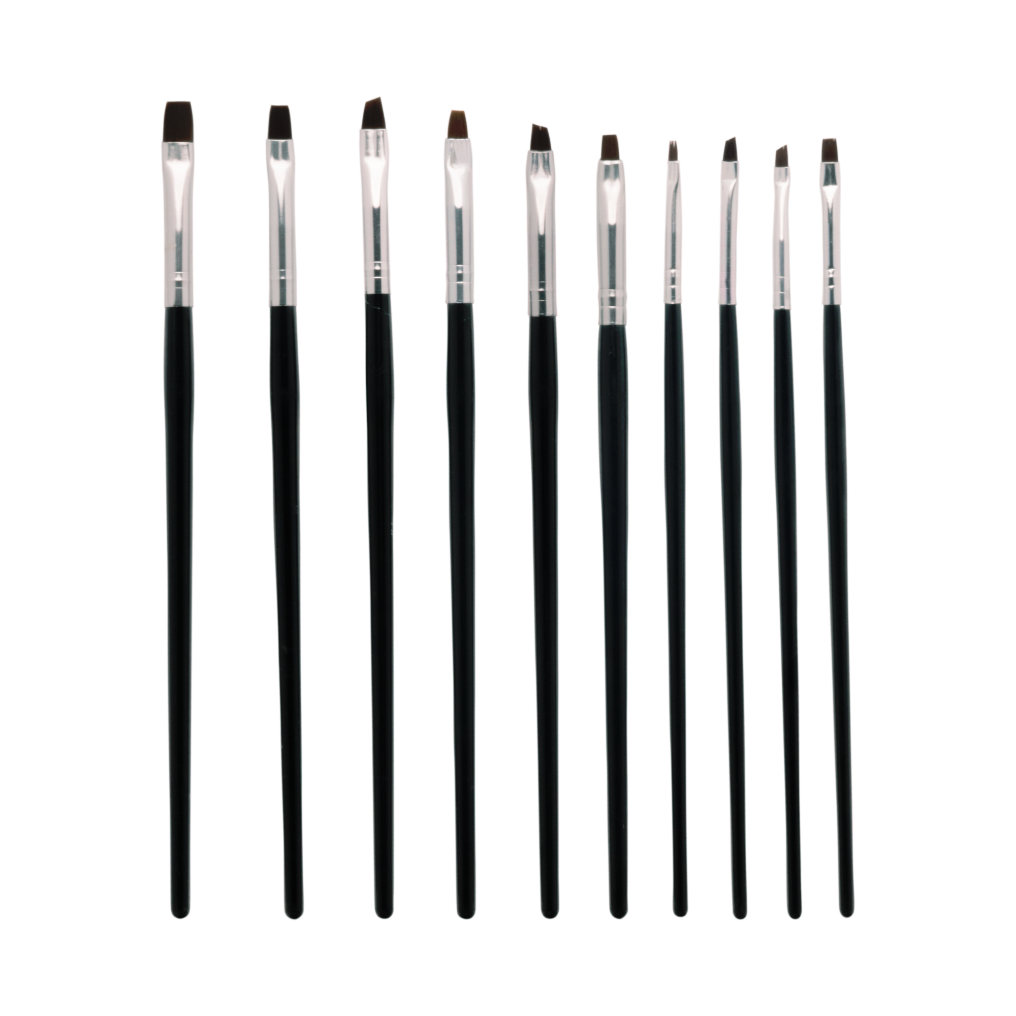 Zestaw pędzelków do żelu 10 sztuk Zestaw pędzelków do żelu 10 sztuk