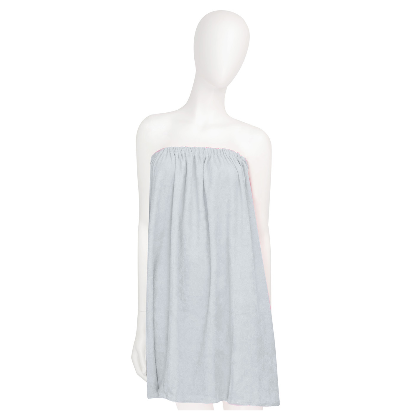 12579 Aba Group Pelerynka kosmetyczna frotte SZARA