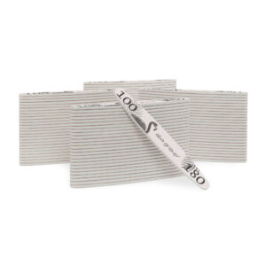 100 sztuk Pilników do paznokci FLAMING Aba Group WINGS 100/180 SLIM