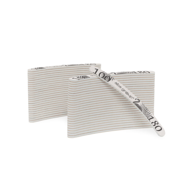 50 sztuk Pilników do paznokci FLAMING Aba Group BANAN 100/180 SLIM