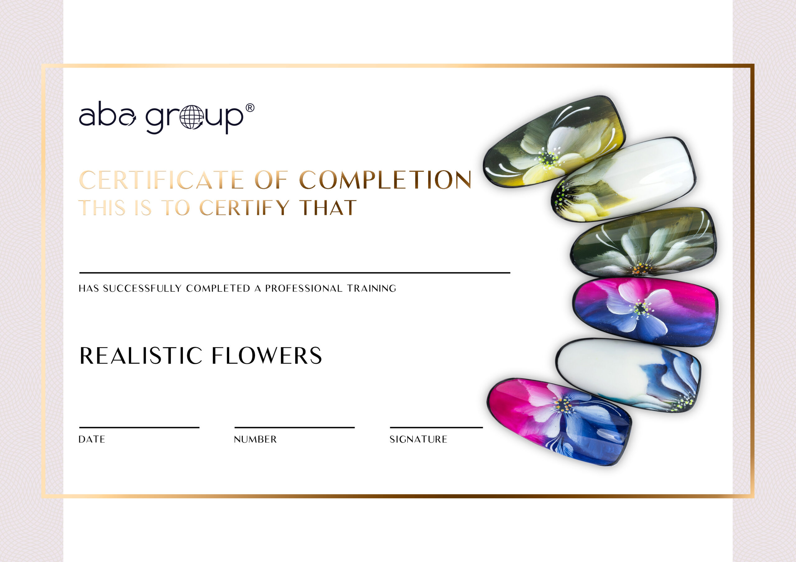 Certyfikat REALISTIC FLOWERS – dla Instruktorów Aba Group
