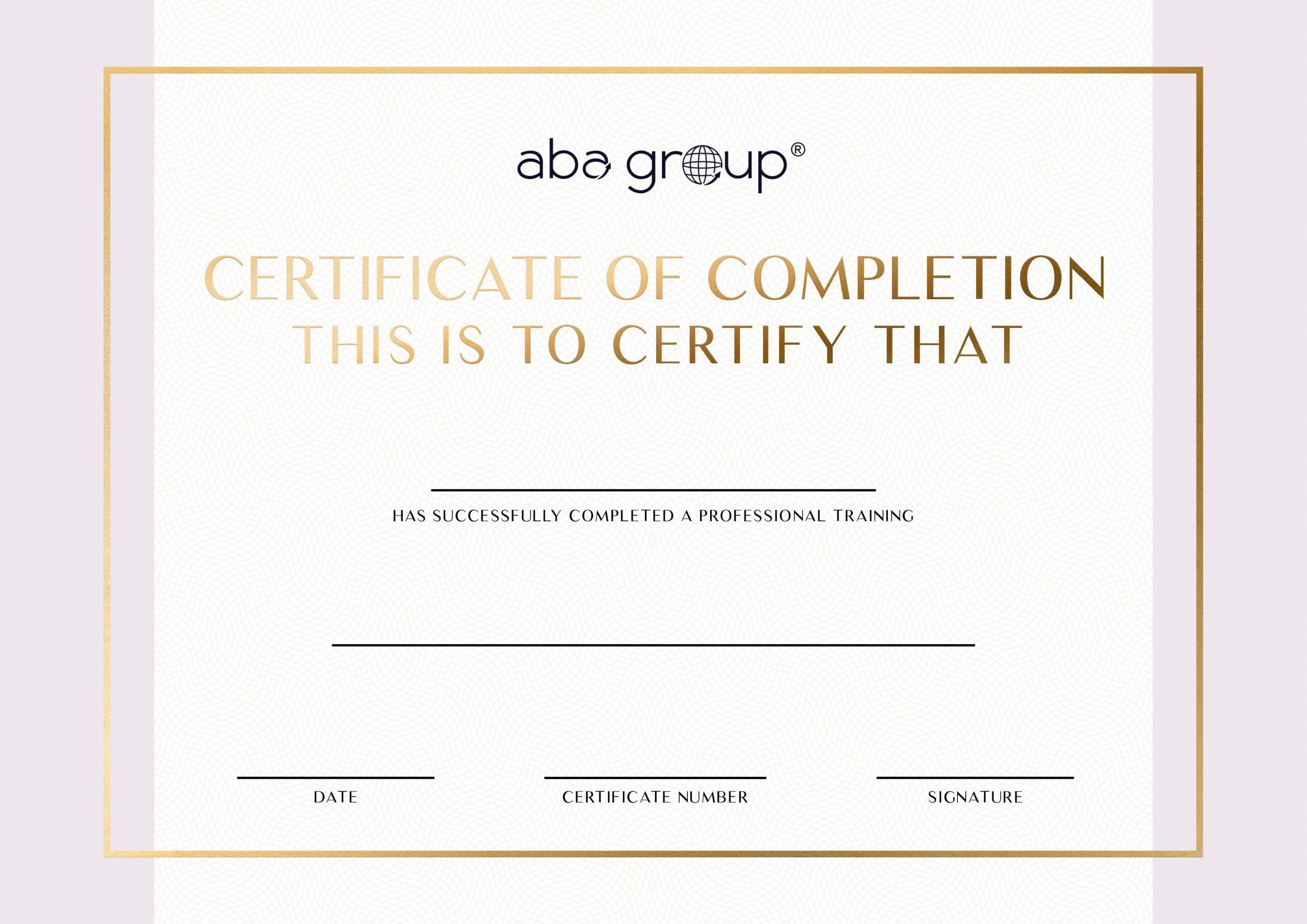 Certyfikat UNIWERSALNY – dla Instruktorów Aba Group