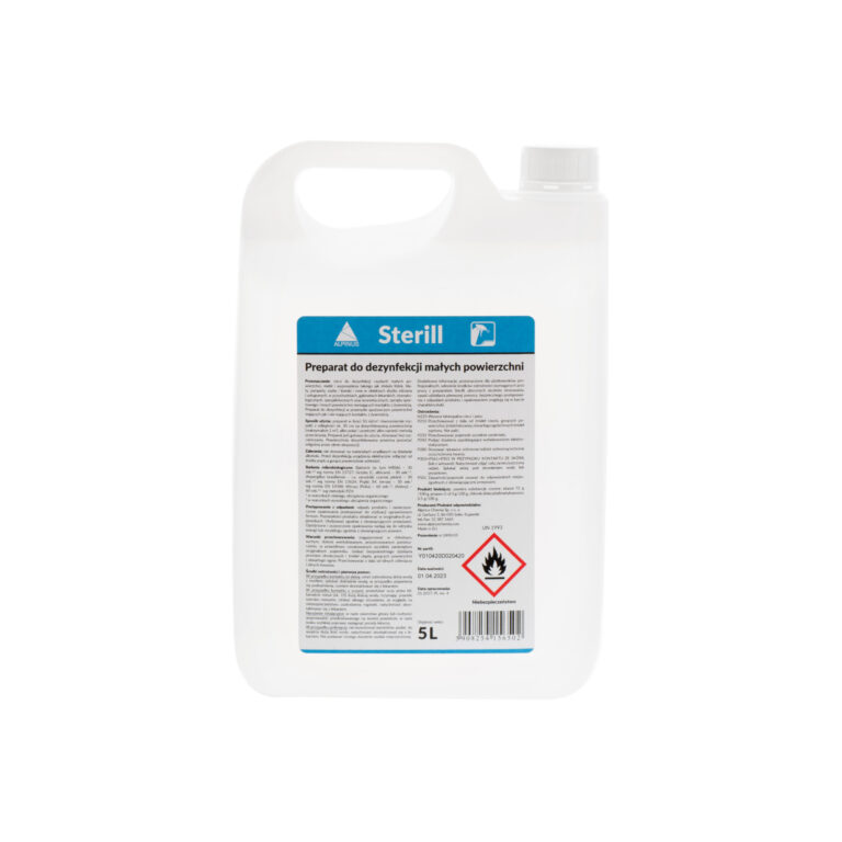 Sterill 5l Przeznaczony do dezynfekcji małych, trudno dostępnych powierzchni i sprzętu medycznego