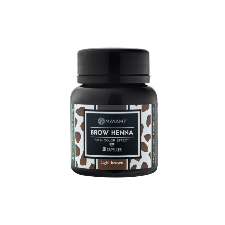 WYPRZEDAŻ – MAYAMY Skin Color Effect – Profesjonalna henna Light Brown, 30 kapsułek