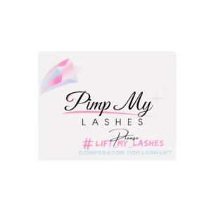 Pimp My Lashes – Kompensatory Nakładki do laminacji rzęs, dwie pary – Transparentne Brokatowe