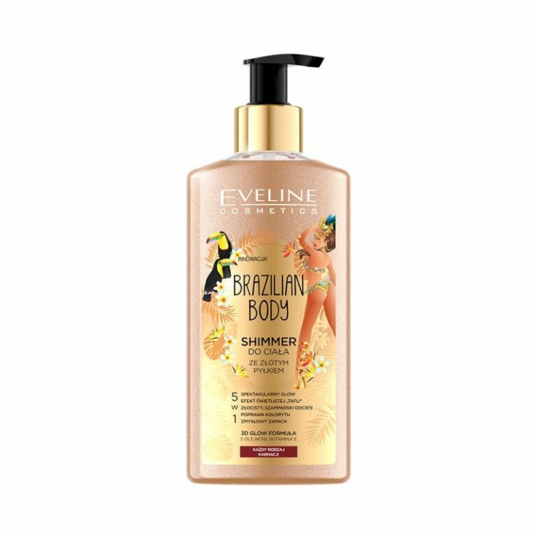 Eveline Cosmetics – BRAZYLIAN BODY – Shimmer do ciała ze złotym pyłem, 150 ml