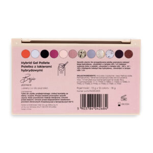 MANI KING Paleta z 5 lakierami hybrydowymi Basic – Zestaw 8