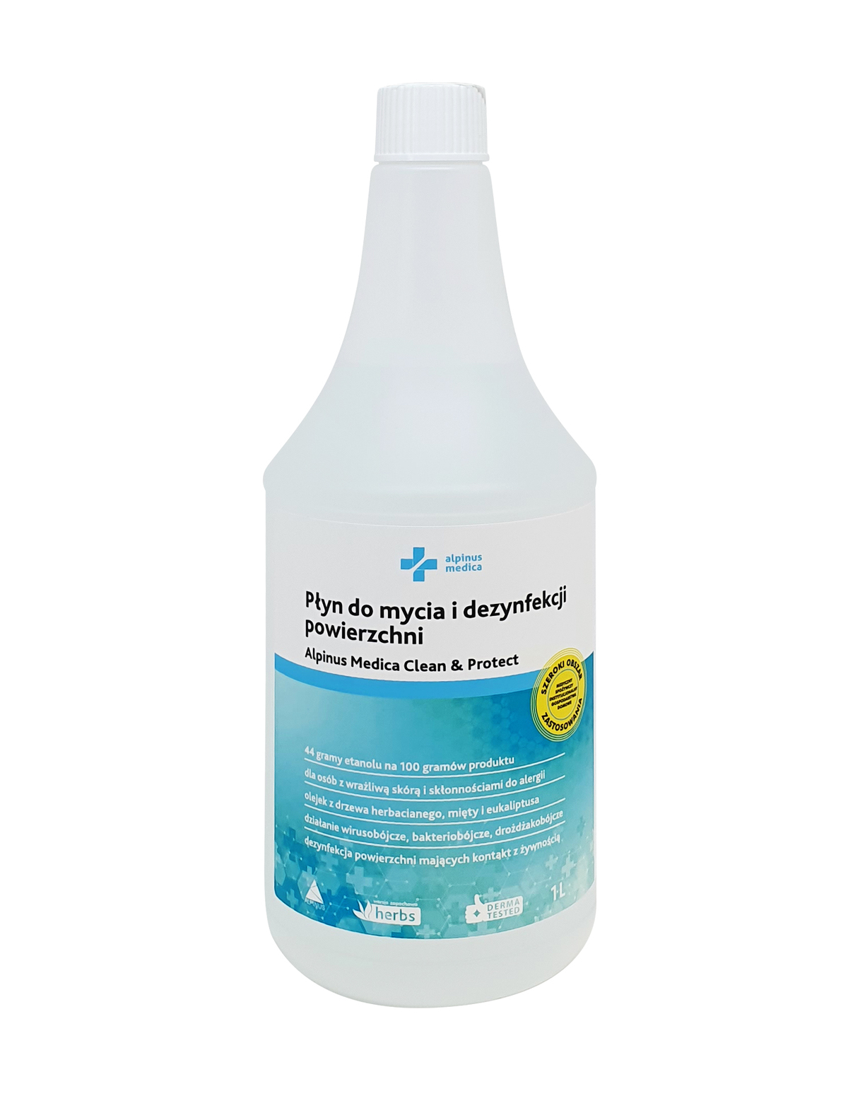 Alpinus Medica Clean & Protect płyn do dezynfekcji powierzchni 1L