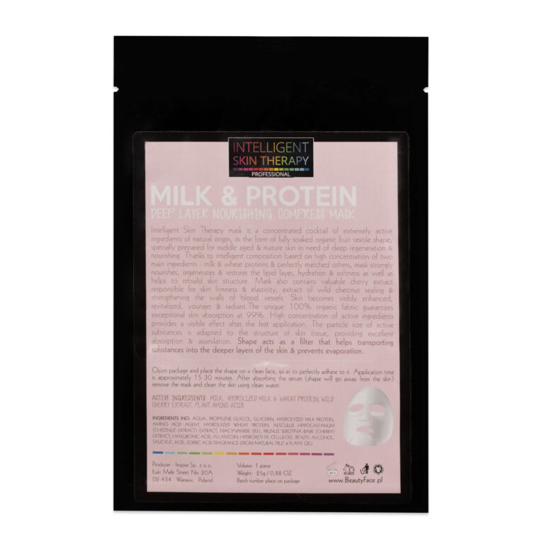 INTELLIGENT SKIN THERAPY – Maska z Mlekiem i Proteinami (głębokie odżywienie i wygładzenie 35+)