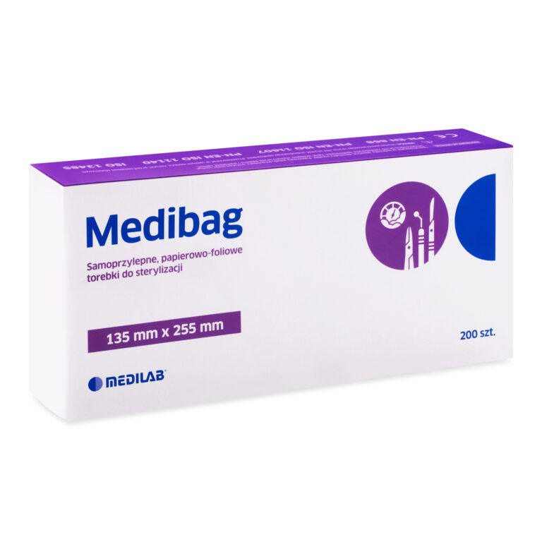 MediBag – Torebki do sterylizacji 135mm x 255mm (200szt)