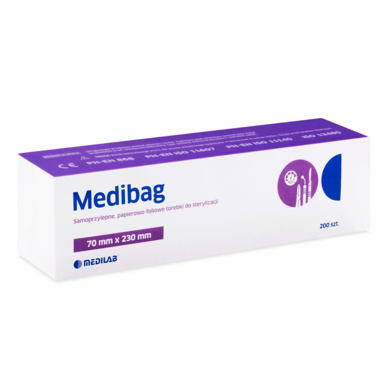 MediBag – Torebki do sterylizacji 70mm x 230mm (200szt)