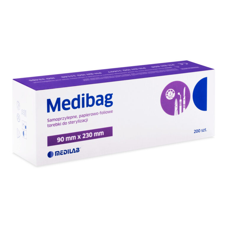 MediBag – Torebki do sterylizacji 90mm x 230mm (200szt)