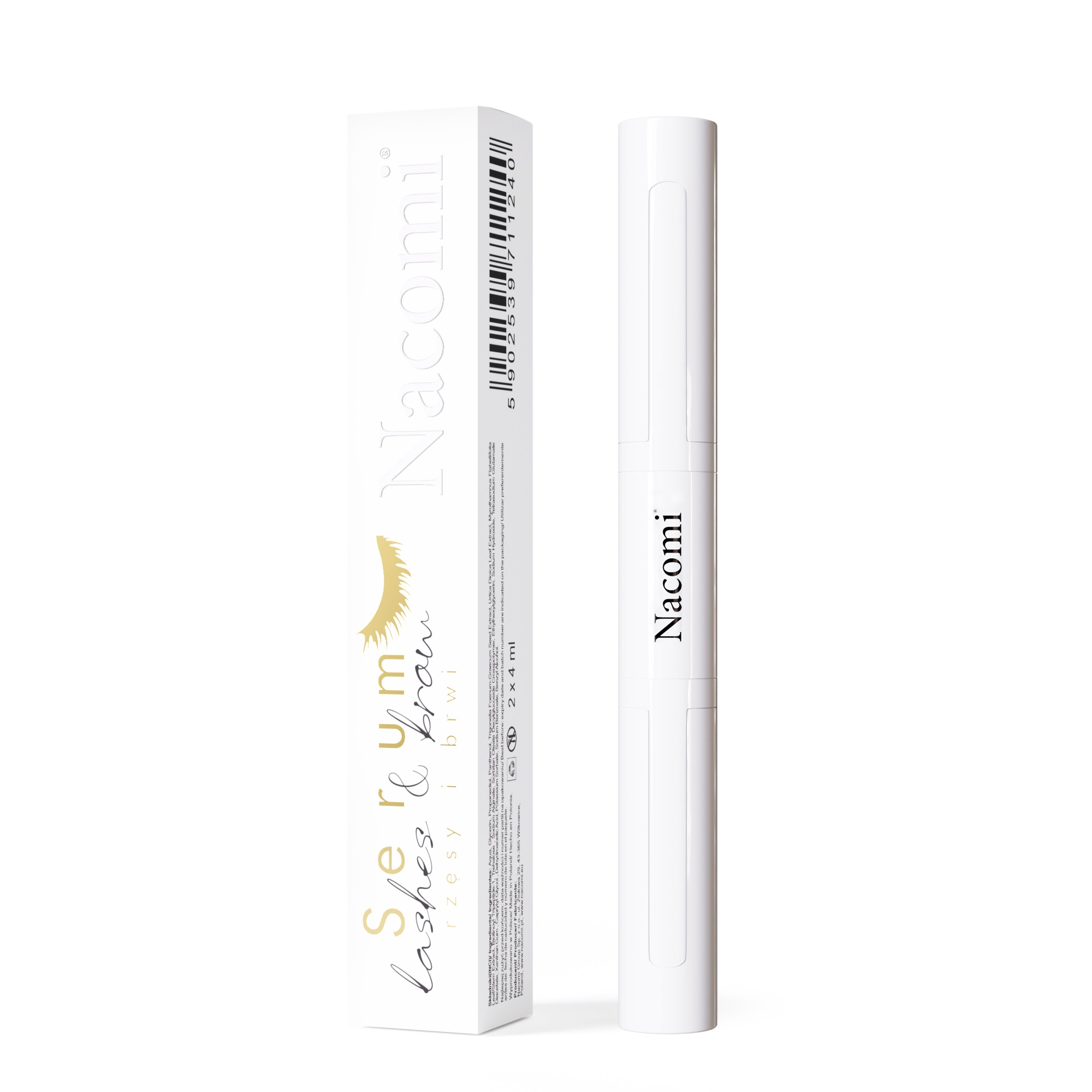 WYPRZEDAŻ - Nacomi - LASHES & BROW - Serum do rzęs i brwi 8 ml, Data ważności - 10.2024