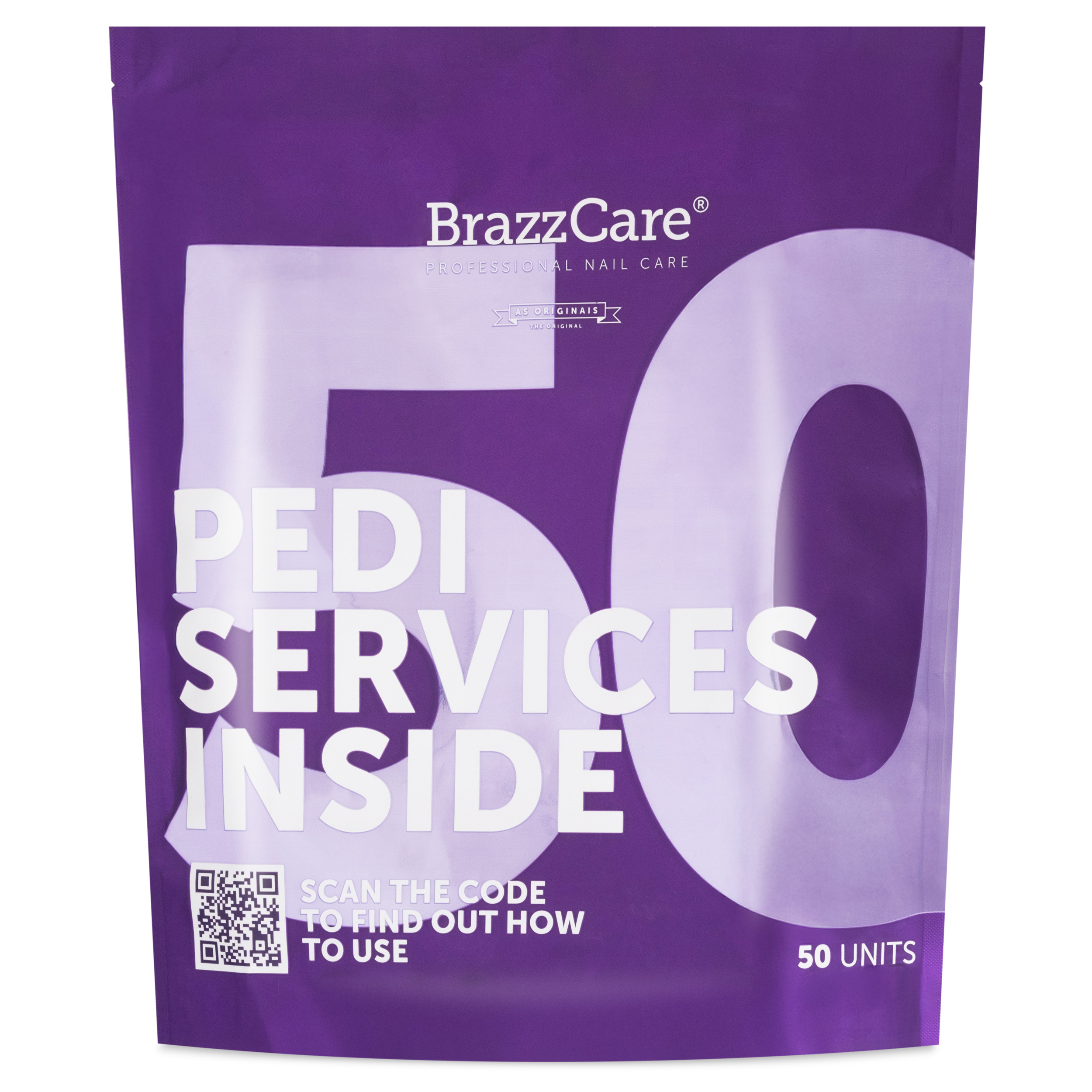BrazzCare - Skarpety do pedicure, 50 szt.