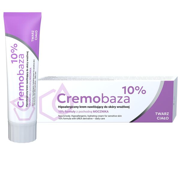 Cremobaza 10% krem półtłusty do wrażliwej skóry twarzy i ciała z mocznikiem, 30 g
